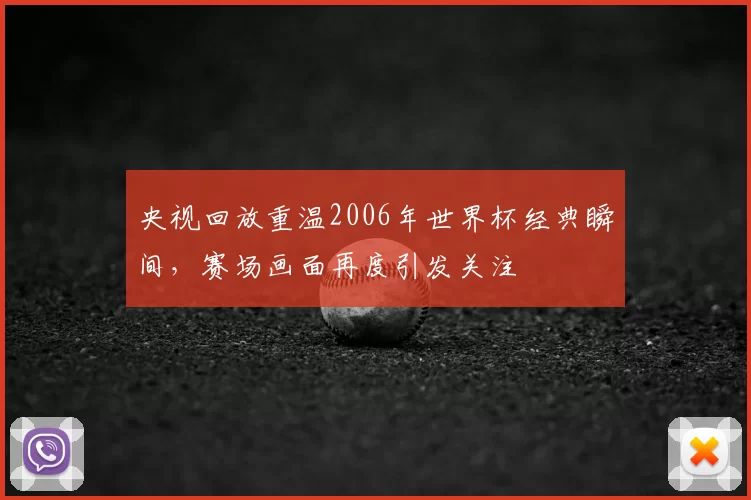 央视回放重温2006年世界杯经典瞬间,赛场画面再度引发关注