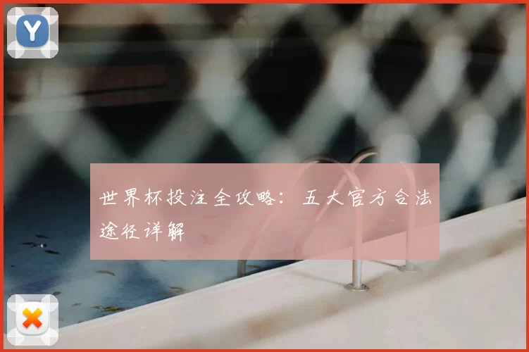 世界杯投注全攻略:五大官方合法途径详解